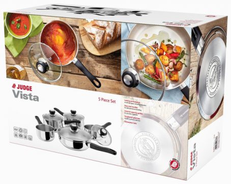 Judge - Vista Stainless Steel Saucepan Set of 5 - Image 2