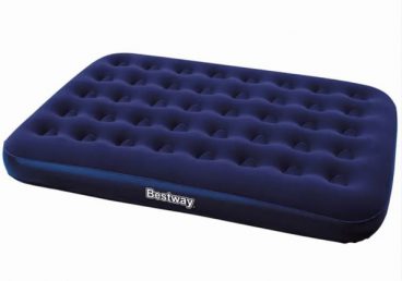 AIRBED DOUBLE DELUXE FLOCK