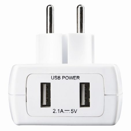 Masterplug - Travel Adaptor UK to Europe & 2USB - Image 2