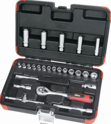 HILKA SOCKET SET METRIC 1/4IN 25PCE