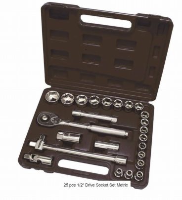 HILKA SOCKET SET METRIC 1/2IN 25PCE