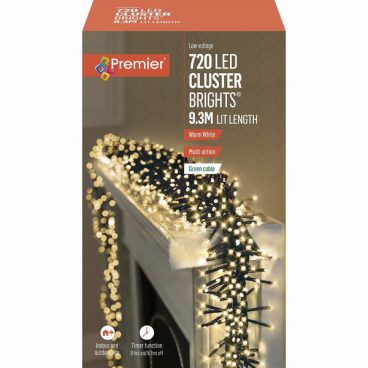 Premier – 720 LED Cluster Lights Warm 9.3M
