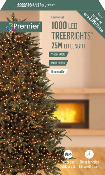Premier – 1000 LED TreeBrights Gold 25M
