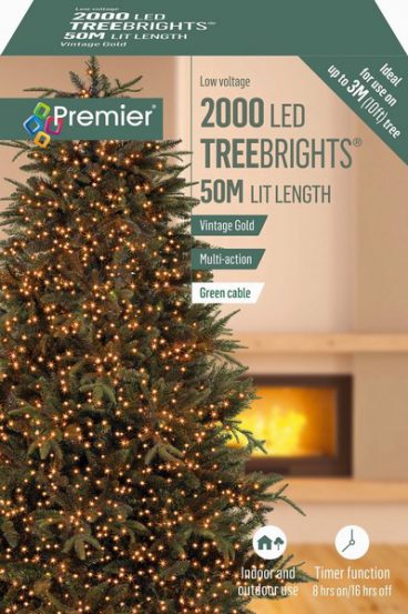 Premier – 2000 LED TreeBrights Gold 50M