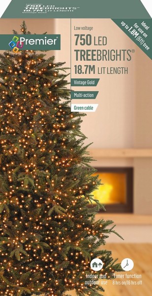 Premier – 750 LED TreeBrights Gold 18.7M