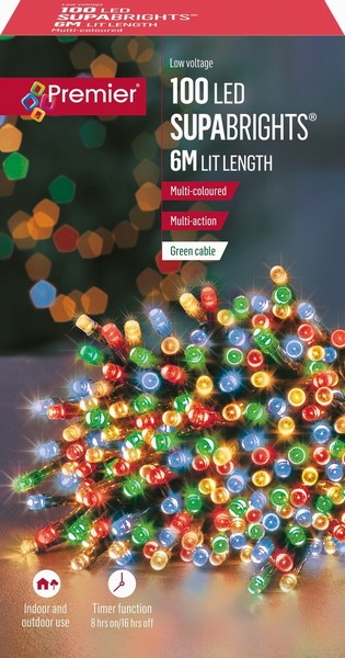 Premier – 120 LED SupaBrights Multi-Coloured 6M