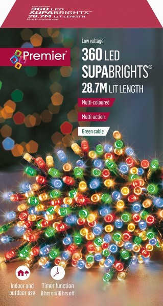 Premier – 360 LED SupaBrights Multi-Coloured 28.7M