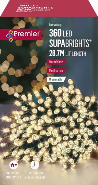 Premier – 360 LED SupaBrights Warm 28.7M