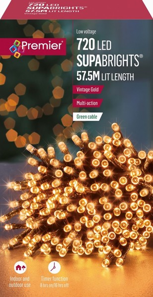 Premier – 720 LED SupaBrights Gold 57.5M