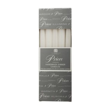 Price’s – Venetian Candles White 10Pack