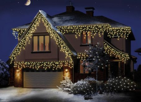Premier - 720 LED Snowing Icicle Lights Warm 17.8M - Image 2