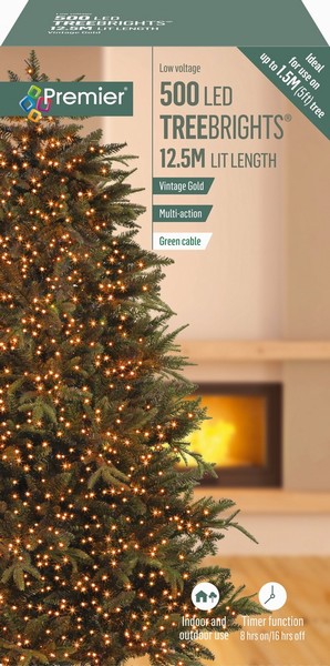 Premier – 500 LED TreeBrights Gold 12.5M