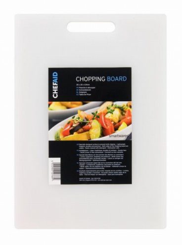Chef Aid – White Poly Chopping Board – 30cm x 20cm