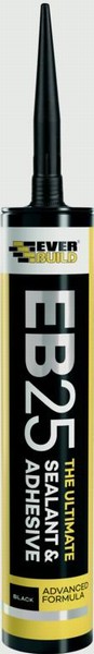 EB25 SEALANT/ADHESIVE BLACK 300ML EVERBUILD