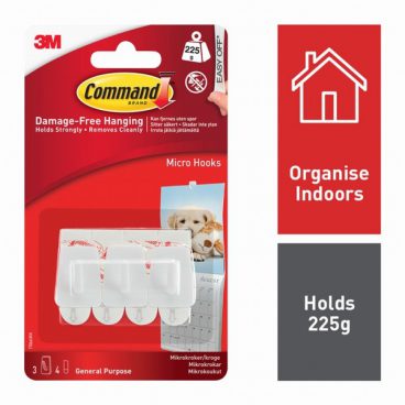 COMMAND HOOKS 3PK 225G