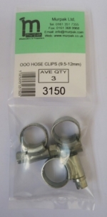 (x3)OOO HOSE CLIPS (9.5-12mm)