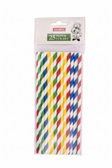 DRINKING STRAWS PAPER PK25