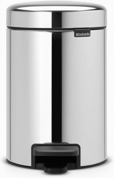 Brabantia NewIcon Pedal Bin 3L – Brilliant Steel