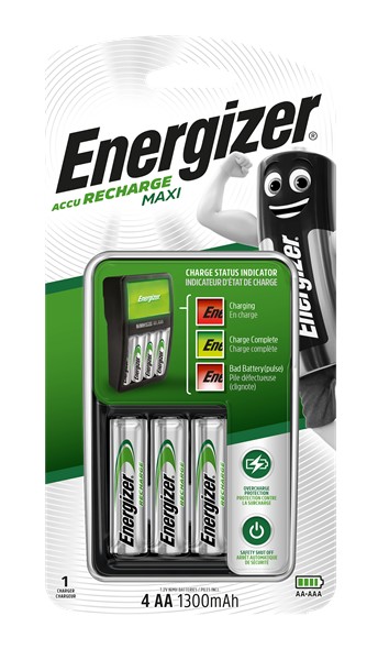 Energizer – Battery Charger – 4X AA