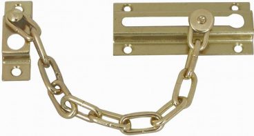 SECURITY DOOR CHAIN BRASS STANDARD