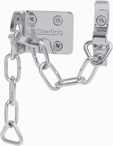 SECURITY DOOR CHAIN CHROME HEAVY DUTY