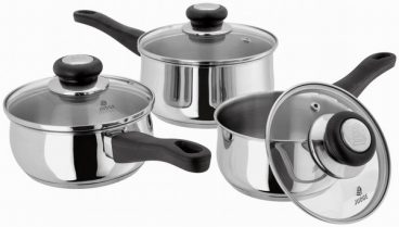 Judge – Vista Stainless Steel Saucepan Set of 3 (14cm/16cm/18cm)