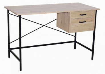 LOFT DESK WITH DRAWERS OAK