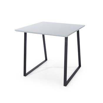 TABLE SQUARE GREY GLOSS