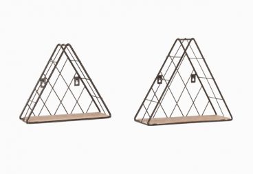 LOFT WIRE SHELF TRIANGLE SET OF 2