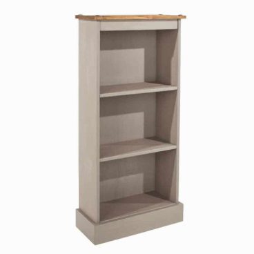 CORONA GREY BOOKCASE LOW NARROW n/r