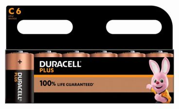 Duracell – Plus C Battery – 6 Pack