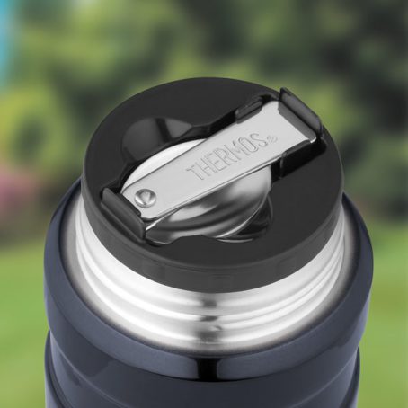 THERMOS FOOD FLASK BLUE 470ML - Image 3