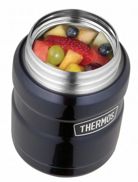 THERMOS FOOD FLASK BLUE 470ML - Image 2