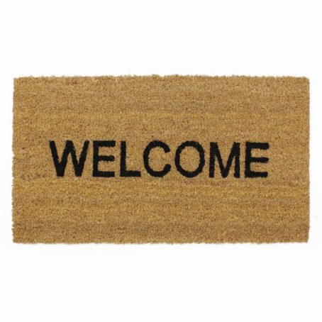 JVL - Coir Doormat Welcome 33.5x40cm