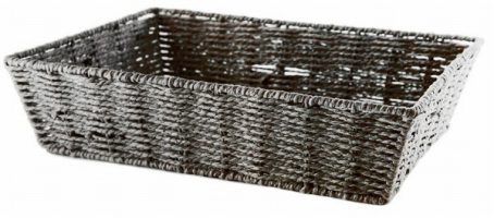 Rope Paper Tray Large Grey