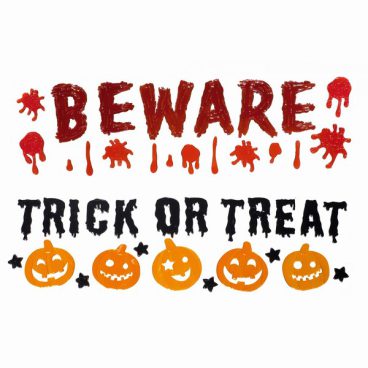 Premier – Window Sticker ‘Beware’/’Trick or Treat’