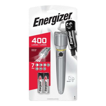 Energizer – Metal HD Vision Torch – 400 Lumens
