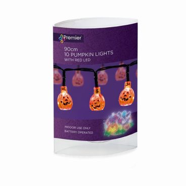 Premier – 10 LED Mini Pumpkin String Lights 90cm
