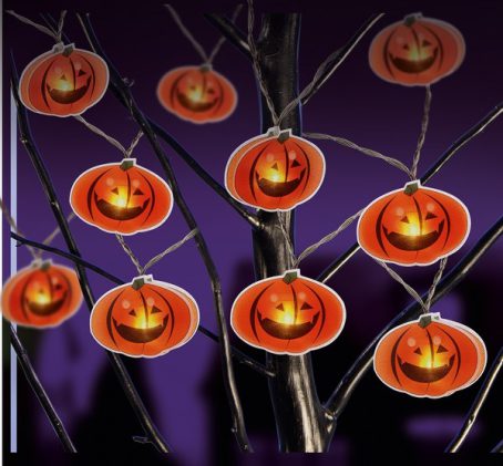 Premier - 10 LED Pumpkin String Lights 1.3M - Image 2