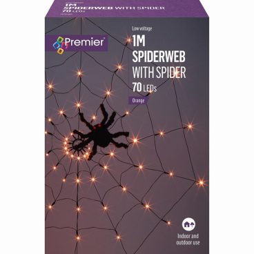 Premier – 70 LED Spiderweb with Spider 1M