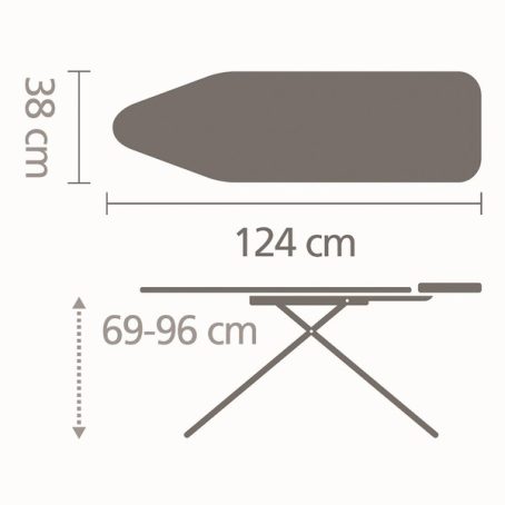 Brabantia - Ironing Board & Iron Rest Ice Water - Size B - Image 2