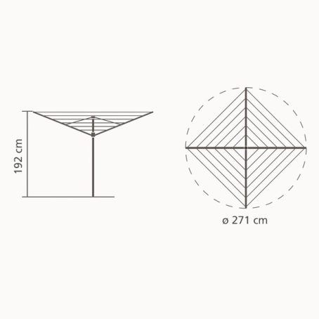 Brabantia - Rotary Airer Top Spinner 40M - Image 3