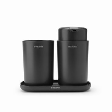 Brabantia – Bathroom Accessory 3 Peice Set – Dark Grey