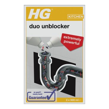 HG – Drain Duo Unblocker 2x500ml