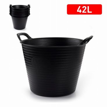 ALLPURPOSE TUB FLEXI RECYCLED BLACK 42L