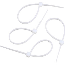 CABLE TIE 140MM/5IN WHITE PK100