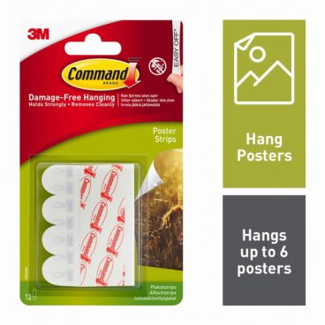 Command Poster Strips 12 Small Strips