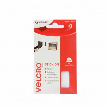 VELCRO TAPE WHITE 20MM X 0.5M