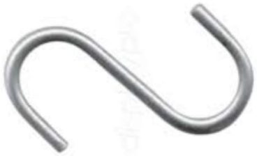 (x1) 1.5″ ZINC PLATED S HOOKS