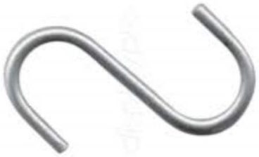 (x1) 2″ ZINC PLATED S HOOKS